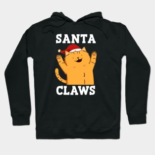 Santa Claws Cute Christmas Cat Pun Hoodie